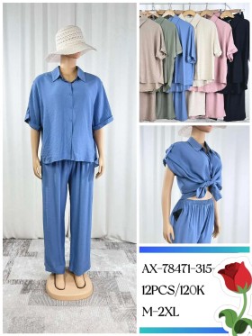 Komplety damskie , size m-2xl, paczka 12szt, mix kolor