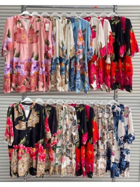Sukienki damskie wloskie, size uni, paczka 6szt,mix kolor