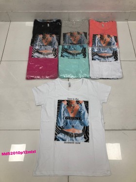 Bluzki damskie , size m-xl ,paczka 12szt,mix kolor