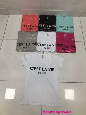 Bluzki damskie , size m-xl ,paczka 12szt,mix kolor