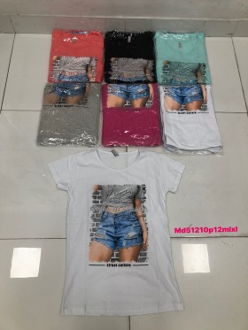 Bluzki damskie , size m-xl ,paczka 12szt,mix kolor