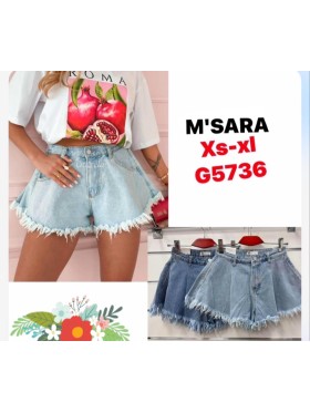 Spodenki jeansowe damskie M'sara, size XS-XL, paczka 10szt,