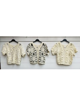 Bluzki damskie Włoskie, size uni, paczka 6szt,mix kolor