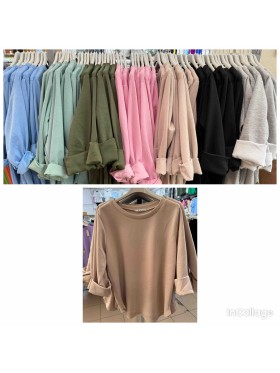 Bluzy damskie Włoskie, size uni, paczka 6szt,mix kolor