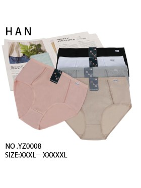 Majtki damskie size 3-5XL, paczka 24szt, mix kolor