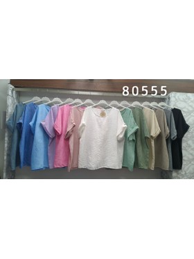 Bluzki damskie Włoskie, size uni, paczka 6szt,mix kolor
