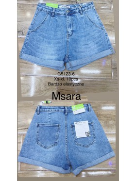 Spodenki jeansowe damskie  M'sara, size XS-XL. paczka 10szt,