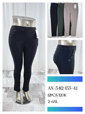 Spodnie damskie , size 2-6xl, paczka 12szt, mix kolor