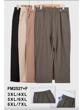 Spodnie damskie , size 3-7xl, paczka 12szt, mix kolor