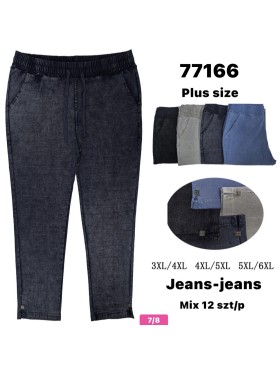 Jeansy damskie , size 3-6Xl, paczka 12szt, mix kolor