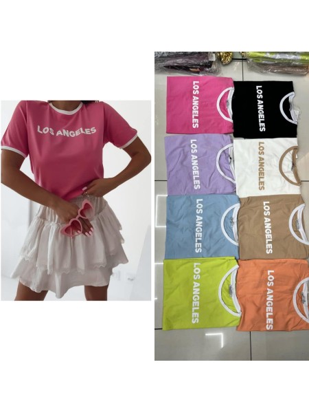 Bluzki damskie Tureckie, size uni, paczka 6szt,1kolor