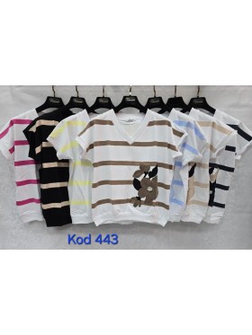 Bluzki damskie Tureckie, size uni, paczka 12szt,MIX kolor