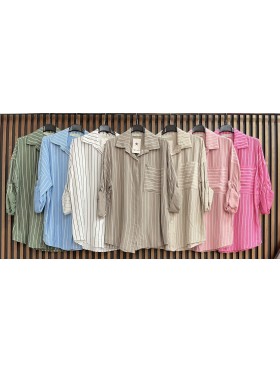 Koszule damskie Włoski, size uni, paczka 6szt, mix kolor
