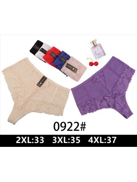 Majtki damskie size 2-4XL, paczka 24szt, mix kolor