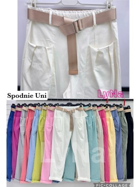 Spodnie damskie Włoski, size uni, paczka 6szt, mix kolor