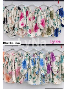 Bluzki damskie Włoski, size uni, paczka 6szt, mix kolor