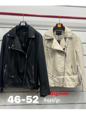 Kurtki skórzane damskie , size 46-52 ,paczka 4szt, 1 kolor