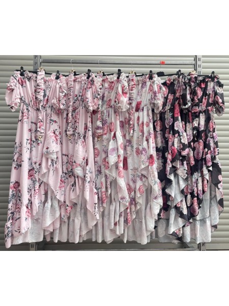 Sukienki damskie Włoski, size uni, paczka 6szt, mix kolor