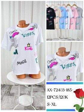 Bluzki damskie , size s-xl, paczka 12szt, mix kolor