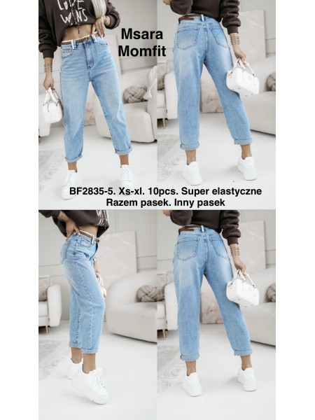 Jeansy damskie  M'sara,size xs-xl, paczka 10szt,