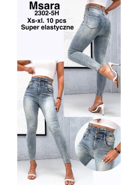 Jeansy damskie  M'sara,size xs-xl, paczka 10szt,