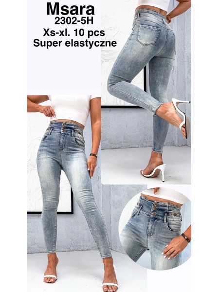 Jeansy damskie  M'sara,size xs-xl, paczka 10szt,