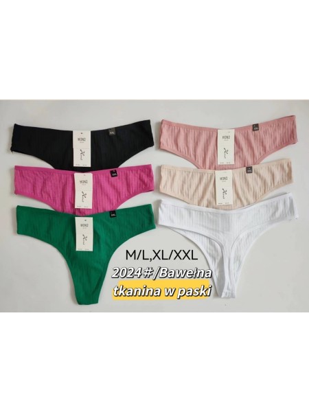 Majtki Damskie ,Size M-2XL ,Paczka 24szt ,Kolor Jak Na Zdzieciu