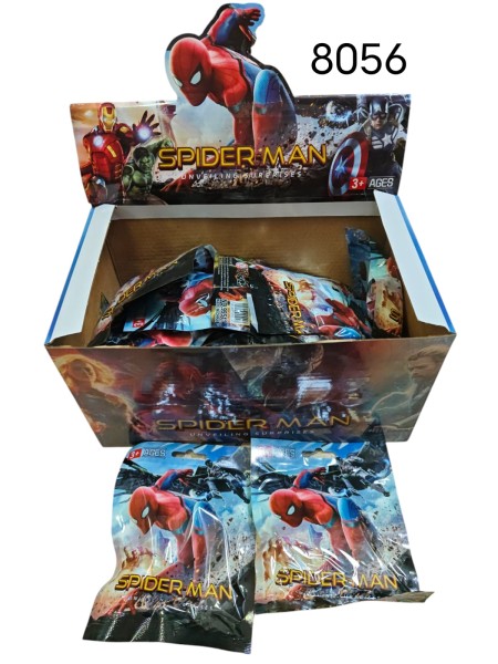 ZABAWKI Saszetki Spiderman. 24 SZT / PACZKA, KOLOR JAK NA ZDZIĘCIU