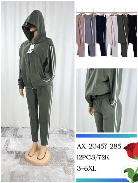 Komplety damskie , size 3-6xl, paczka 12szt, mix kolor