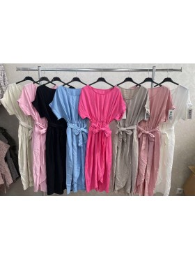 Sukienki damskie wloskie, size uni, paczka 6szt, MIX kolor