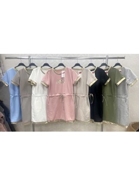 Sukienki damskie wloskie, size uni, paczka 6szt, MIX kolor