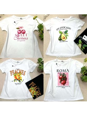 Bluzki damskie wloskie, size uni, paczka 6szt, MIX kolor