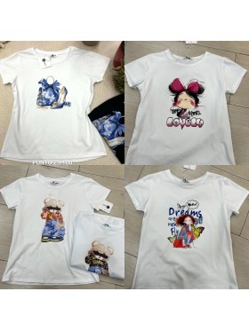 Bluzki damskie wloskie, size uni, paczka 6szt, MIX kolor