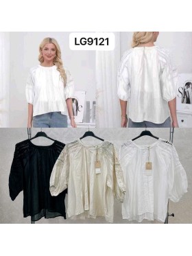 Bluzki damskie wloskie, size uni, paczka 6szt, MIX kolor