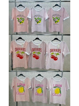 Bluzki damskie wloskie, size uni, paczka 6szt, MIX kolor