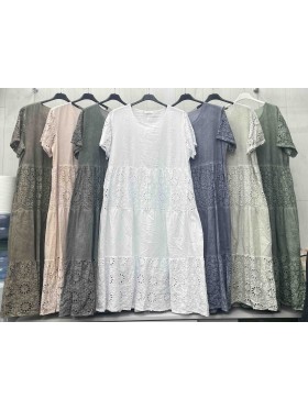 Sukienki damskie wloskie, size uni, paczka 6szt, MIX kolor