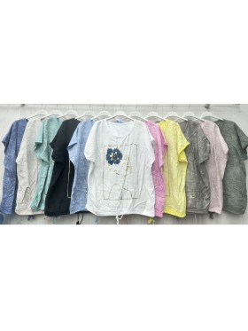 Bluzki damskie wloskie, size uni, paczka 6szt, MIX kolor