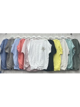 Bluzki damskie wloskie, size uni, paczka 6szt, MIX kolor