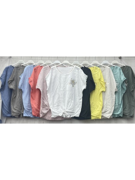 Bluzki damskie wloskie, size uni, paczka 6szt, MIX kolor