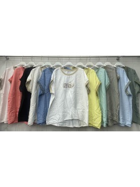 Bluzki damskie wloskie, size uni, paczka 6szt, MIX kolor