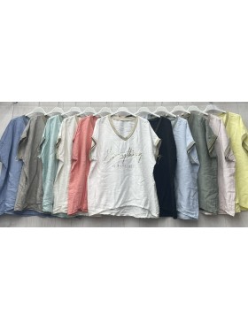 Bluzki damskie wloskie, size uni, paczka 6szt, MIX kolor