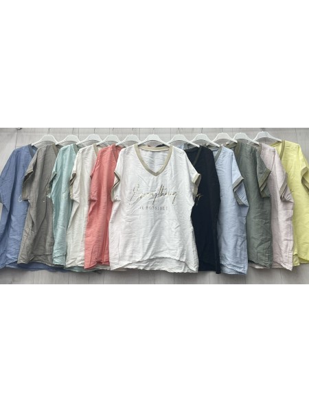 Bluzki damskie wloskie, size uni, paczka 6szt, MIX kolor