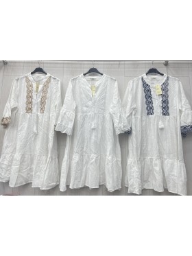 Sukienki damskie wloskie, size uni, paczka 6szt, MIX kolor
