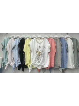 Bluzki damskie wloskie, size uni, paczka 6szt, MIX kolor