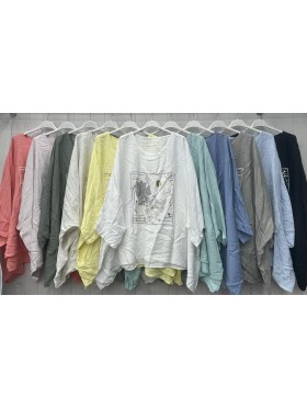 Bluzki damskie wloskie, size uni, paczka 6szt, MIX kolor