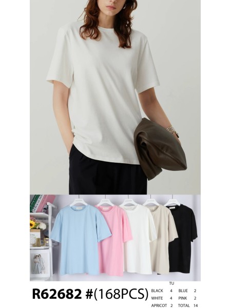 Bluzki damskie tureckie, size uni, paczka 14szt, MIX kolor