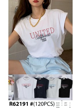 Bluzki damskie tureckie, size uni, paczka 10szt, MIX kolor