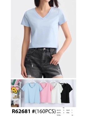 Bluzki damskie tureckie, size uni, paczka 10szt, MIX kolor