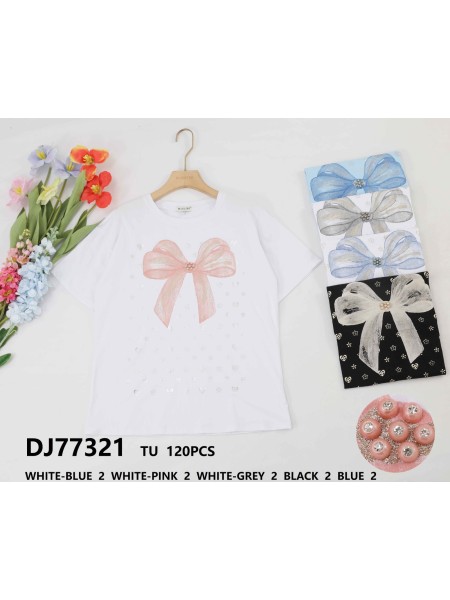 Bluzki damskie tureckie, size uni, paczka 10szt, MIX kolor