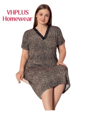 Koszule nocne damskie tureckie, size 3xl-5xl, paczka 6szt, 1kolor